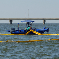 employees conducting a spill prevention drill